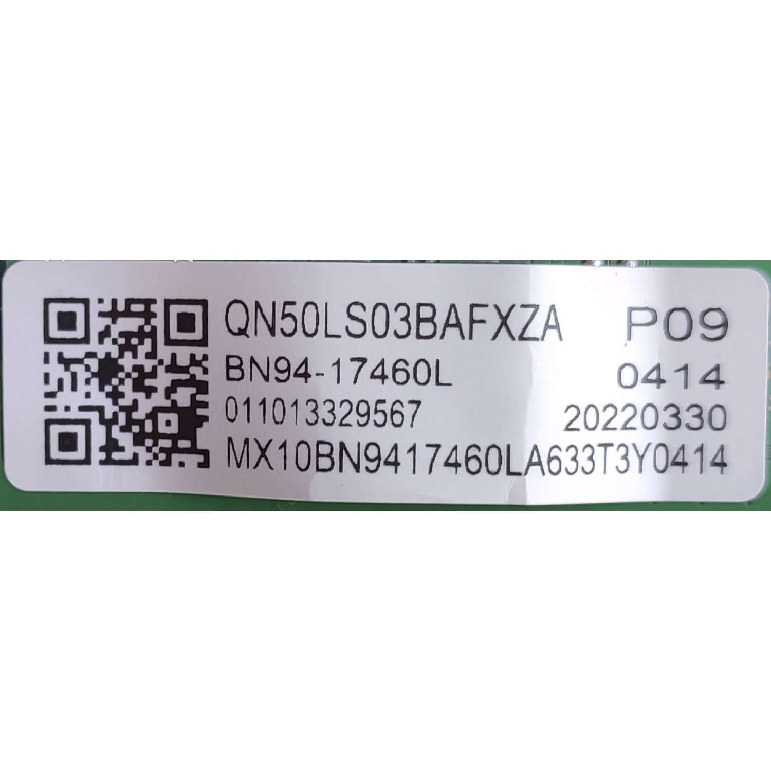 MAIN PARA TV SAMSUNG / NUMERO DE PARTE BN94-17460L / BN97-19408V / BN9417460L / 20220330 / 011013329567 / PANEL CY-QB050HHCV1H / DISPLAY PT500GT02-8 VER.2.1 / MODELO QN50LS03BAFXZA XA02	 - Imagen 2
